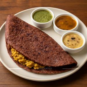 Ragi Masala Onion Dosa