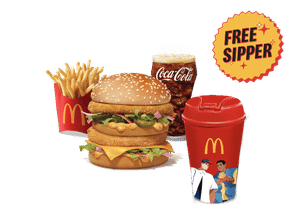 Maharaja Mac Veg Burger Sipper Meal