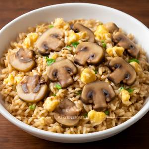 Egg Mushroom Fried Rice