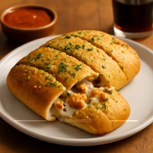 Chicken Stuffed Garlic Bread