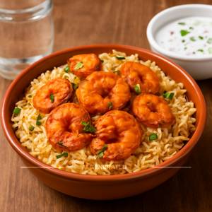 Prawns biryani