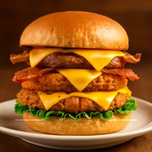 CLUB 10 CHEESY TOWER BURGER
