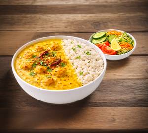 Punjabi Kadhi Rice Combo + Salad