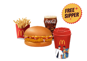 Chicken Surprise Burger Sipper Meal