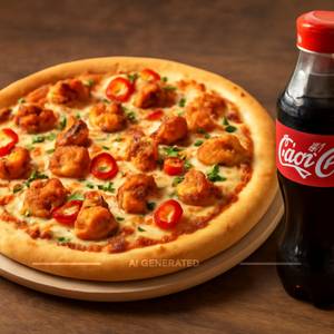 8" Spicy Chicken Pizza + Coke 250 Ml Pet Bottle