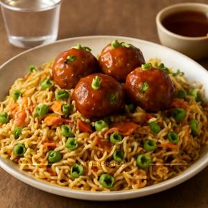 Veg Manchurian Fried Rice