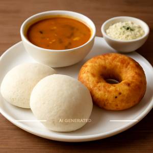 Idli + Vada + Sambar