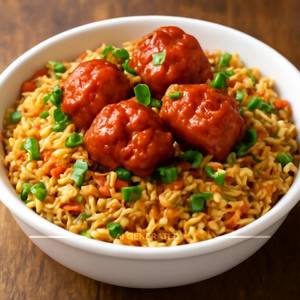 Chicken Manchurian Fried Rice