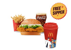 Crispy Chicken Burger Sipper Meal