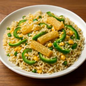 Baby Corn Capsicum Rice