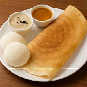 Sada Dosa with 2 Idli