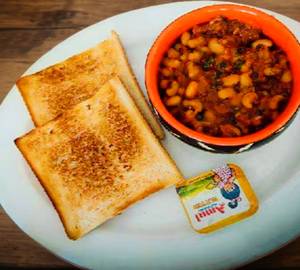 Masala beans with Toast