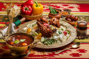 Chicken Chilly Khapsa Rice