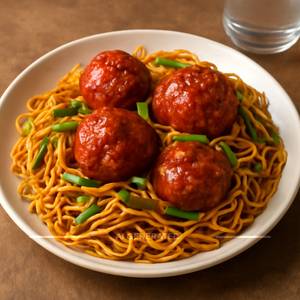 Egg Manchurian Noodles