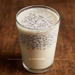 Sabja Vanilla lassi