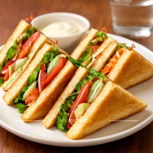 Veg. Club Sandwiches (4 Pcs.)