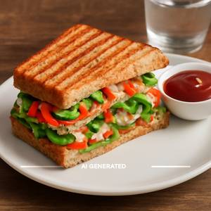 Vegetables grilled sandwich