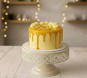 Mini Mango Fruit Filled Eggless Cake 250gm