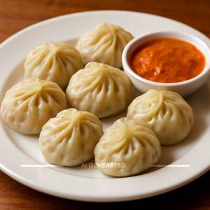 Chicken momos steamed