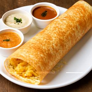 Cheese Paper Masala Dosa