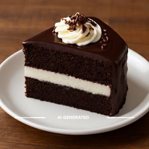 Eggless chocovanila cake