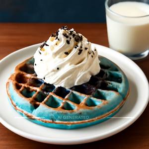 Kiki and cream waffle