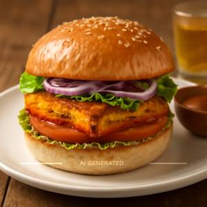 Tandoori Paneer Burger