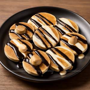Dark & white fantasy pancakes [8 pieces]