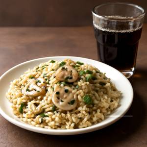 Mushroom Rice+softdrink