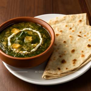 Methi Chaman & Rumali Roti (4 Pieces)