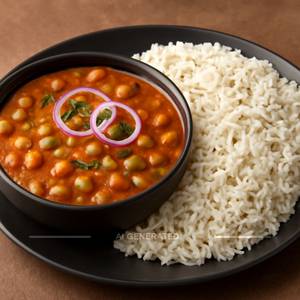 Chole with Jeera Rice