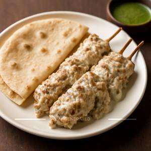 Afghani Chaap With 2 Rumali Roti