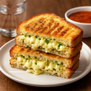 Cheese Garlic Grilled Sandwich