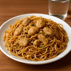 Double egg chicken noodles