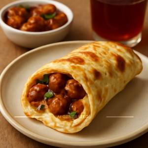 Anda Manchurian cheese roll