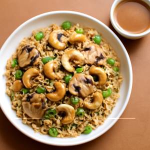 Cashew mushroom fried rice