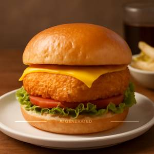 Crispy Paneer Cheese Burger