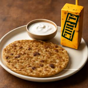 Daal Paratha + Curd+ Frooti (125 Ml Pack)
