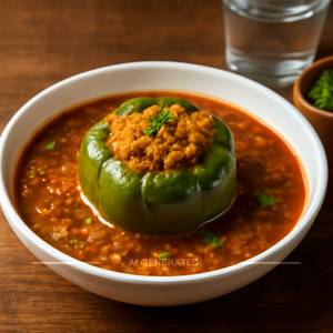 Stuffed  Capsicum   Masala
