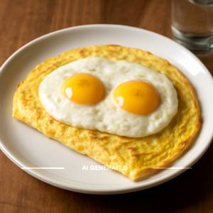 Double egg omelette