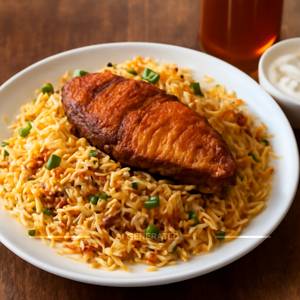 Fish biryani
