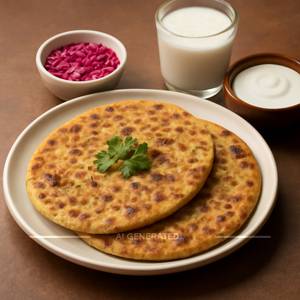Aloo pyaj paratha (2pieces)