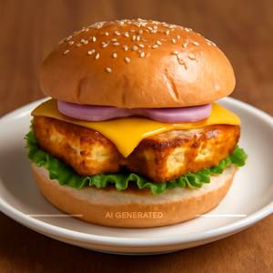 Paneer cheese burger