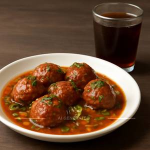 Veg Manchurian+softdrink