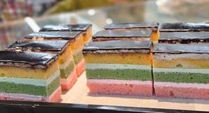Juans Rainbow Cake Slice 2 pieces