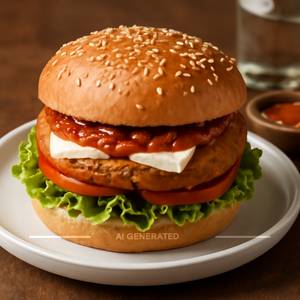 Schezwan Cheese Burger