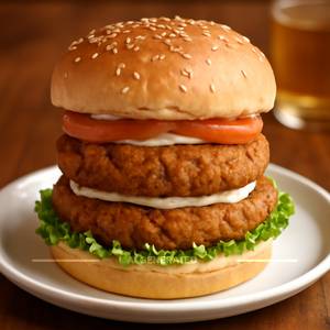 Double Aloo Tikki Burger