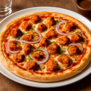 Chicken tikka pizza