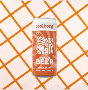 Coolberg Non Alcoholic Beer-Peach 300ml Tin