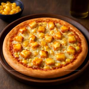 Paneer corn cheese pizza
